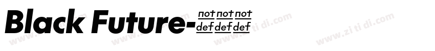 Black Future字体转换
